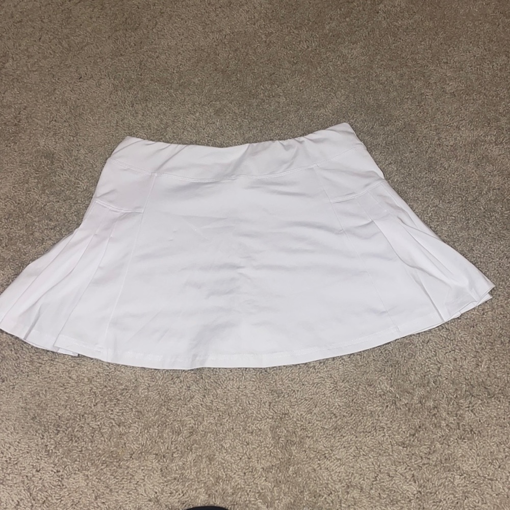 Simple White Tennis Skirt